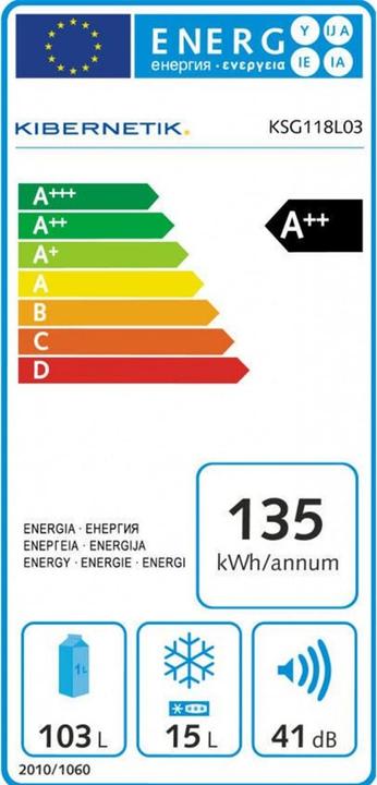 Energie-Label Kibernetik Ksg118l03 (109 l)