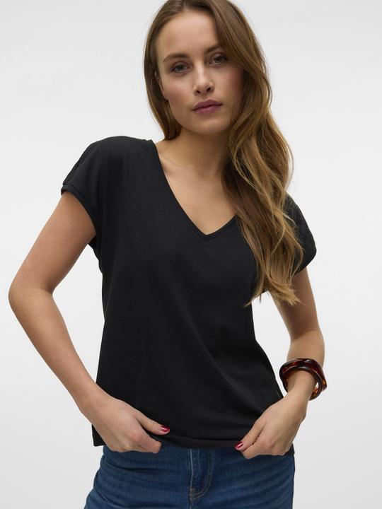 Image du produit Vero Moda Vmluna Ss V-Neck Tee Jrs Noos (XS)