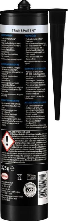 Actual product image Pattex Assembly metal (325 g)