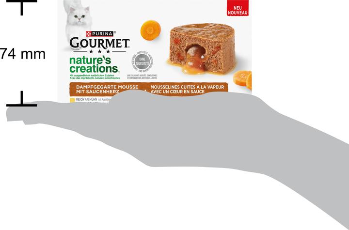 Produktbild Gourmet Mousse mit Saucenherz (Adult, 4 Stk., 340 g)