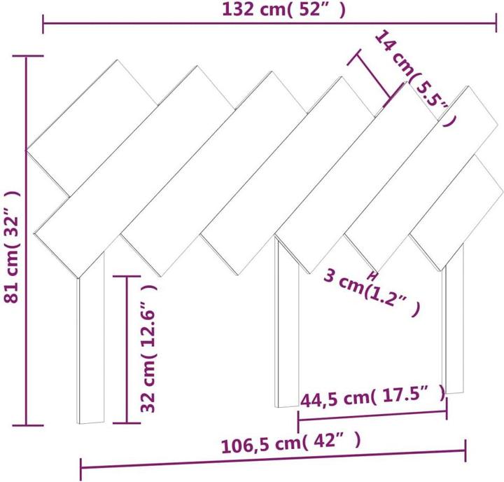 Actual product image VidaXL Ute (132 x 3 x 81 cm)