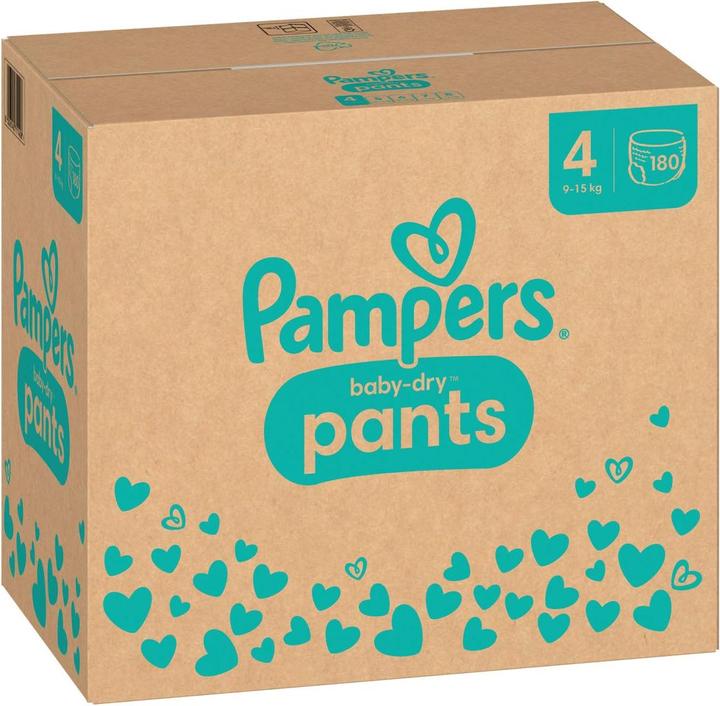 Immagine prodotto Pampers Baby-Dry Pants (Dimensione 4, Pacco mensile, 180 Pezzo/i)