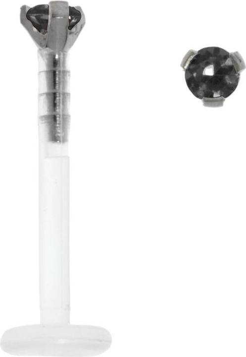 Produktbild Bijouteria Piercing für Lippe/Tragus (Bioplast, Kristall, Titan)