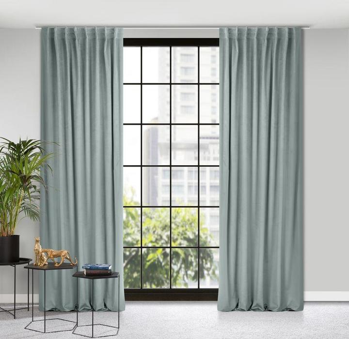 Image du produit Eurofirany Rideau de nuit MADLEN 140X300 cm, ruban flexible, couleur : gris (140 x 300 cm)