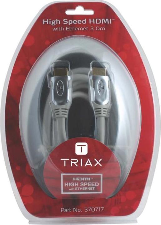Image du produit Triax HDMI3,0M Câble HDMI haute vitesse avec Ethernet (3 m, HDMI)