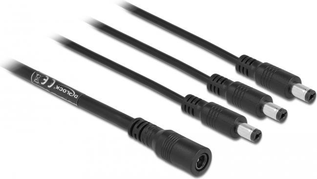 Delock Kabel stroomverdeler DC 5,5 x 2,1 Bu naar 3 (3 x, 0.50 m)