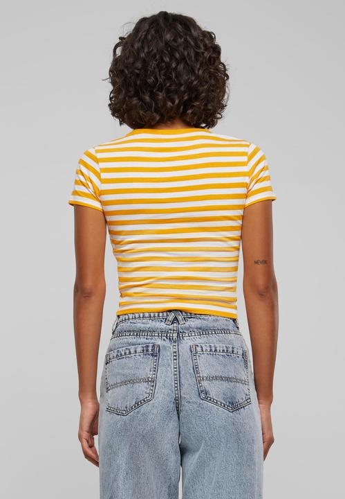 Actual product image Urban Classics Ladies Short Striped Tee - 142651 (4XL)