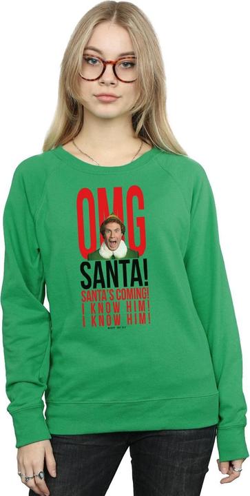 Immagine prodotto Elf OMG Santa I Know Him Felpa Donna (XXL)