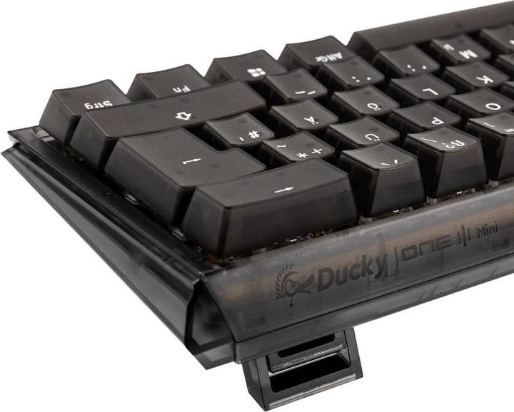 Actual product image Ducky One 3 Aura Black Mini Gaming Keyboard, RGB LED - MX-Speed-Silver (DE, Cable)