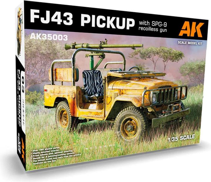 Image du produit AK Interactive 35003 FJ43 Pickup w/SPG-9 Recoilless Gun 1:35 Kit modèle en plastique