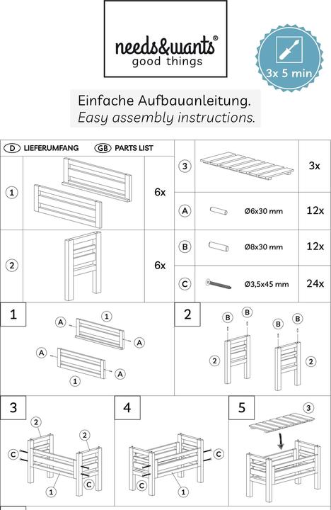 Actual product image Needs&Wants Multi-Pflanzenständer "Placy2" mit 3 Kästen, Fichte (braun)