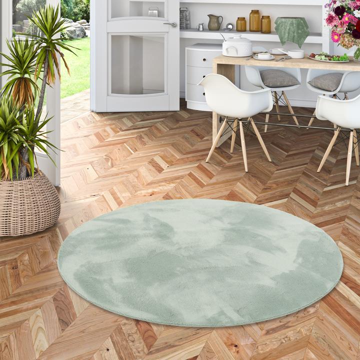 Produktbild Pergamon Luxus Super Soft Fellteppich Pearl Rund (120 x 120 cm)