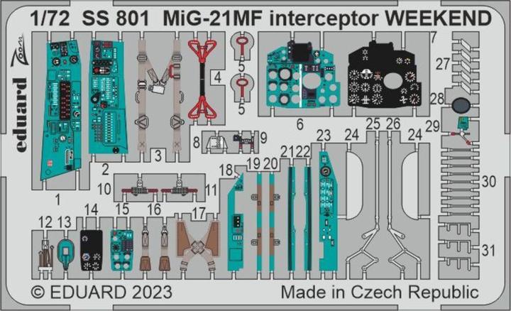 Immagine prodotto Eduard MiG-21MF intercettore WEEKEND 1/72