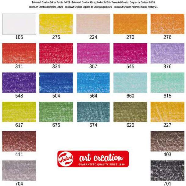 Actual product image Royal Talens Art Creation coloured pencils, round, case of 24 (Multicoloured, 24 x)