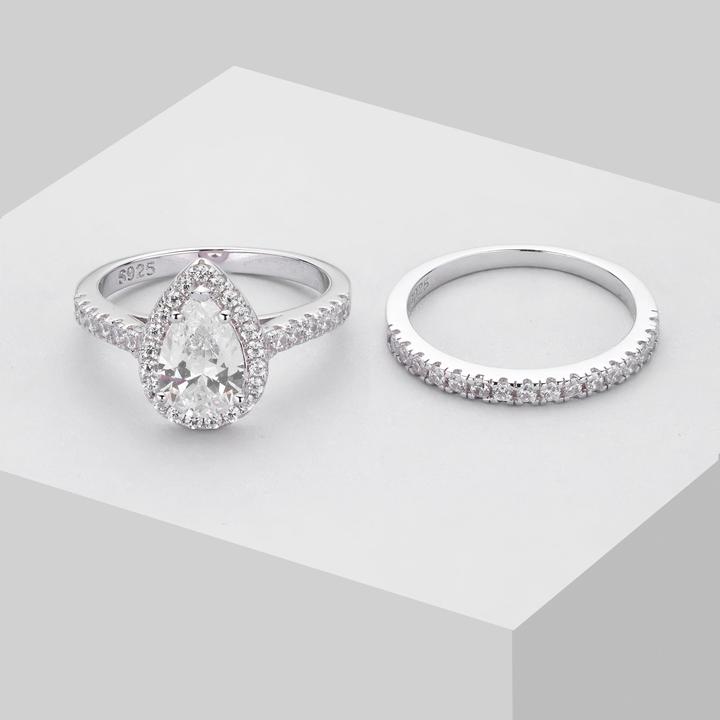 Produktbild Sensora Jewelry Saphir Ring Set (50, 925 Silber)