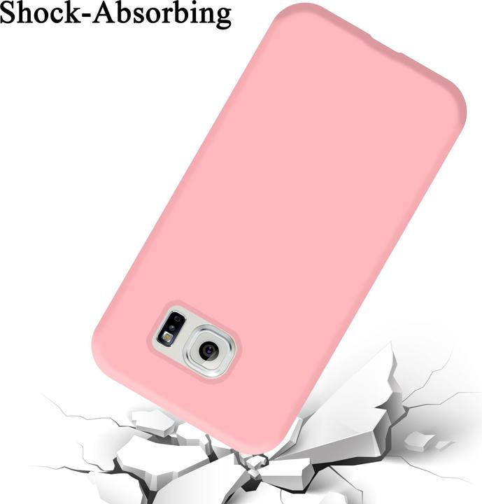 Actual product image Cadorabo TPU Liquid Silicone Case Cover (Samsung Galaxy S6 Edge)