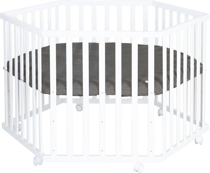 Image du produit Roba Parc hexagonal Graphite surpiqué (118.50 cm, 103.50 cm, Panneau de bois MDF)