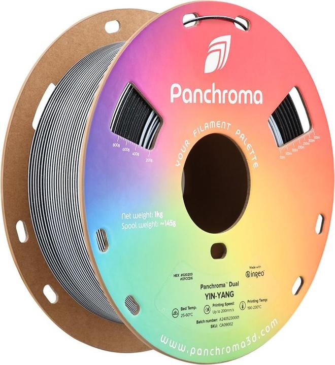 Produktbild Polymaker Panchroma™ Dual Special PLA (PLA, 1.75 mm, 1000 g, Mehrfarbig)