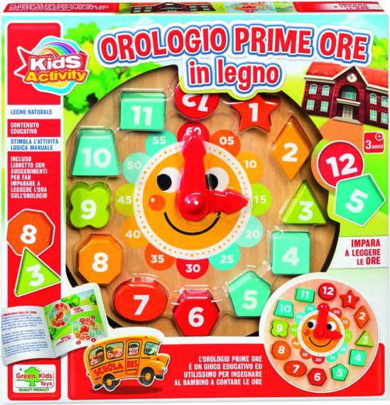 Rs Toys Orologio prime ore in legno
