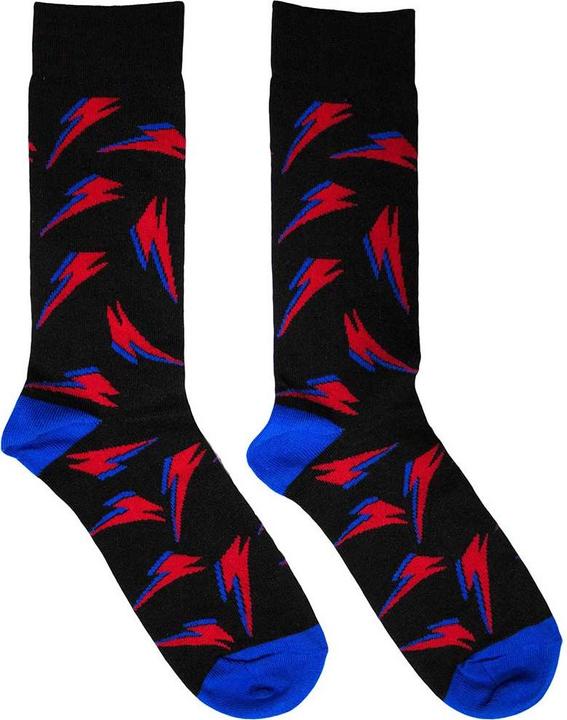 Actual product image David Bowie Unisex Adult Flash Socks (39.5 - 45.5)
