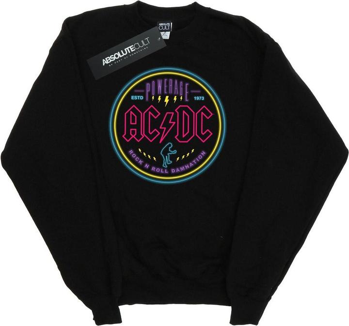 Immagine prodotto AC/DC Circle Neon Felpa Ragazze (140, 146)
