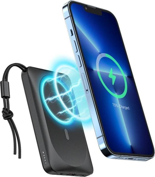 Actual product image Veger MagON MagSafe Powerbank - 10,000mAh (10000 mAh, 22.50 W, 20 Wh)