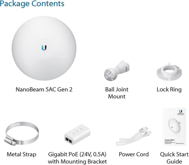 Immagine prodotto Ubiquiti NBE-5AC gene2 (450 Mbit/s)