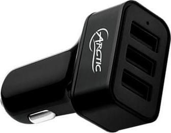 Arctic Car Charger 7200, 3 port USB car charger.