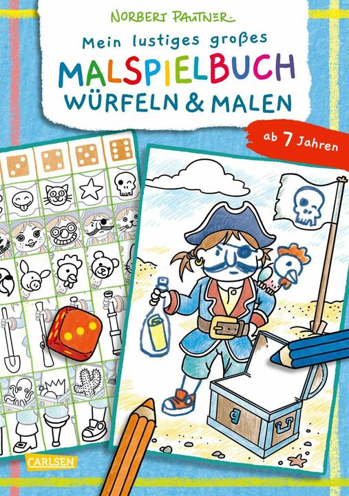 Produktbild Mein lustiges grosses Malspielbuch: Würfeln & Malen (ab 7 Jahren)