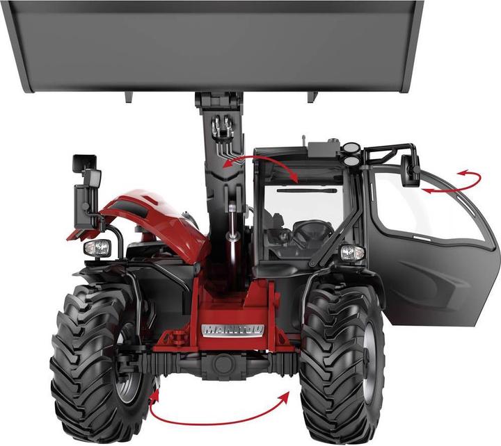 Actual product image Wiking 1:32 Manitou telescopic loader MLT 635