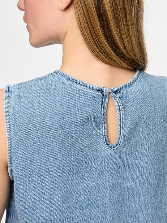 Image du produit Pieces PCFLORA ÄRMELLOSES DENIM Oberteil (M)