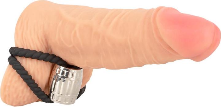 Produktbild Rebel Heavy Rope Cock Strap with two Loops (5.50 cm)