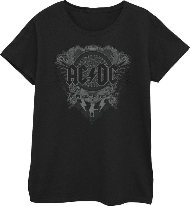 AC/DC Schwarzes Ice Cotton TShirt (L)