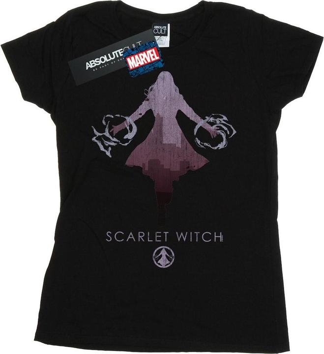 Actual product image Womens/Ladies Scarlet Witch Silhouette Cotton T-Shirt (S)