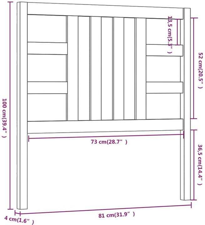 Immagine prodotto VidaXL Lior (81 x 4 x 100 cm)
