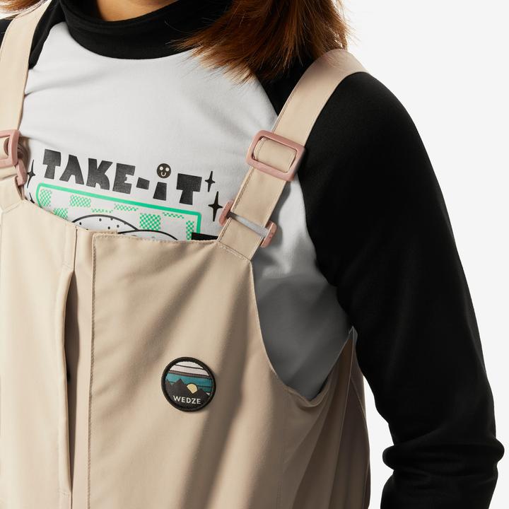 Image du produit Wedze Salopette de snowboard enfants piste - 500 blanc (116)