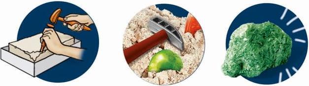 Actual product image Clementoni Mini set - In search of stones and minerals