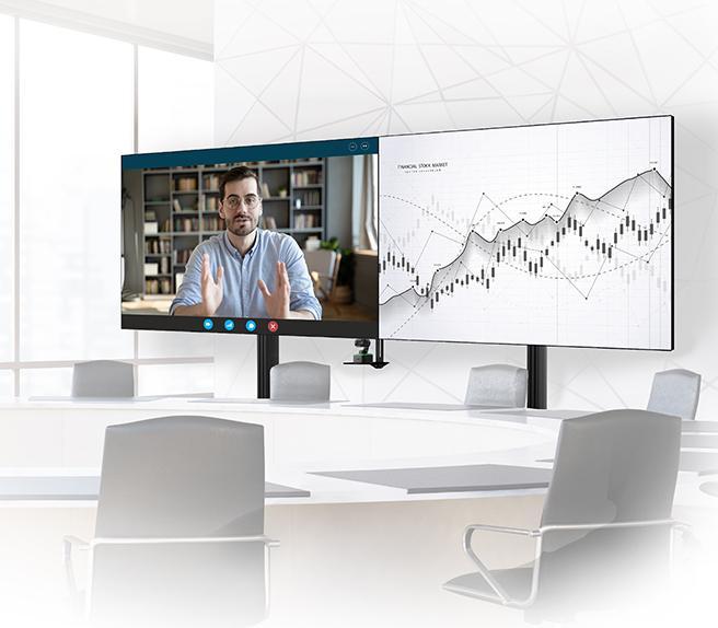 Produktbild b-tech SYSTEM X - XXL Twin Screen VC (Standfuss, 86")