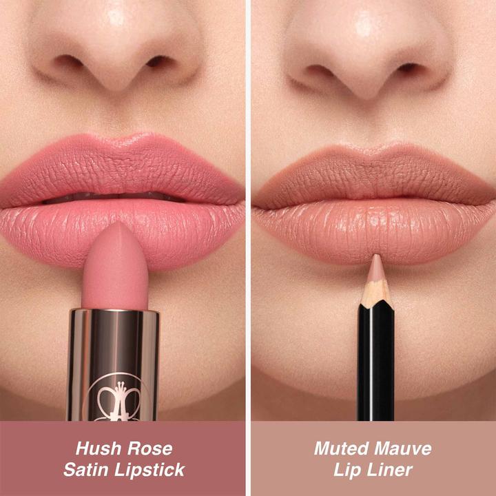 Actual product image Anastasia Beverly Hills Lip Kit (Velvet-Matte Lip Duo - Muted Mauve & Hush Rose)