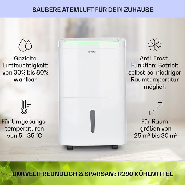 Image du produit Klarstein DryFy Connect 30 Déshumidificateur d'air (30 m², 30 l/24h)