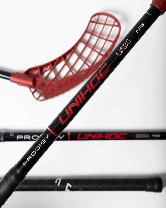 Image du produit Unihoc EPIC YOUNGSTER PRODIGY 36 schwarz/rot 24/25-Links-60 cm (60 cm, Gauche)