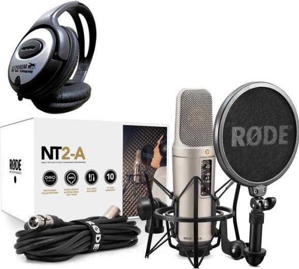 Actual product image RØDE NT2-A microphone set with headphones