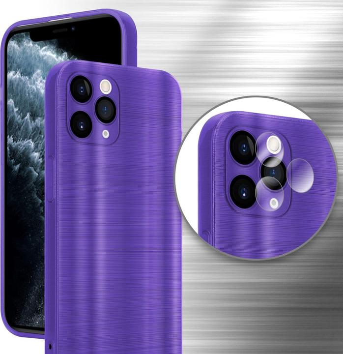 Produktbild Cadorabo Hülle für Apple iPhone 11 PRO im TPU Brushed Kameraschutz LM160 Style (Apple iPhone 11 Pro)