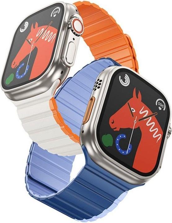 Produktbild Hoco Other strap for Apple Watch 38 / 40 / 41 mm AS102 dark blue with light blue (Silikon)