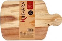 Actual product image Kinvara wood cutting board with white edge 40c