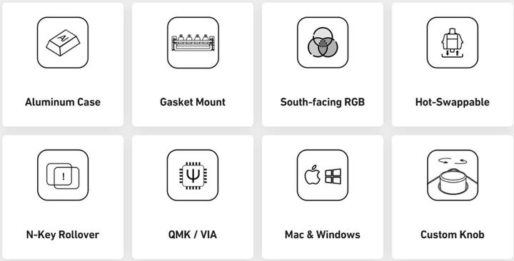 Image du produit Akko Monsgeek M1 Barebone (DE, Filaire)