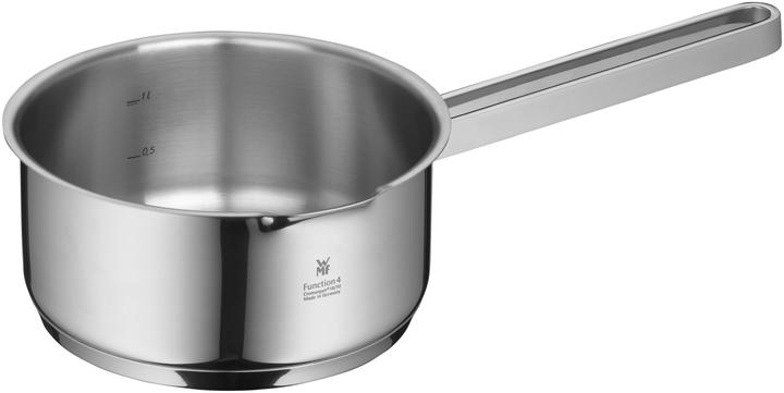 Produktbild WMF Stielkasserolle FUNCTION 4 Silberfarben (16 cm, Kochtopf, Edelstahl)