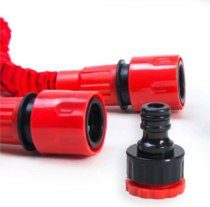 Immagine prodotto Grafner 1/2" Tubo flessibile da giardino 30 metri rosso con doccia a 10 funzioni (30 m, 12.70 mm)