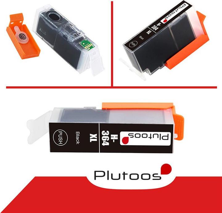 Actual product image Plutoos HP 364XL Cartridge XXL compatible, Black CB321EE