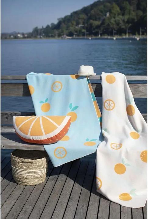 Actual product image David Fussenegger Orange flannel blanket.46132140 (200 x 140 cm)